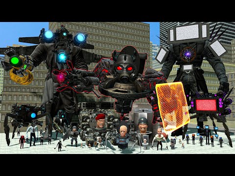 ALL SKIBIDI TOILET BOSSES FROM 1-72 EPISODES VS TITAN CAMERAMAN/TV MAN AND SPEAKERMAN In Garry's Mod