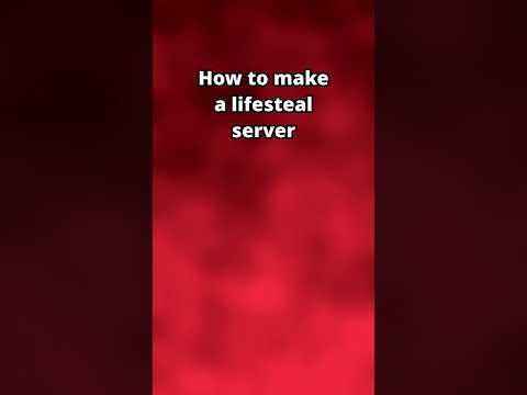 How to make a LifeSteal SMP in 25 seconds