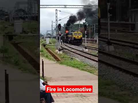 OMG 😱 Fire in WDG4D Diesel Locomotive