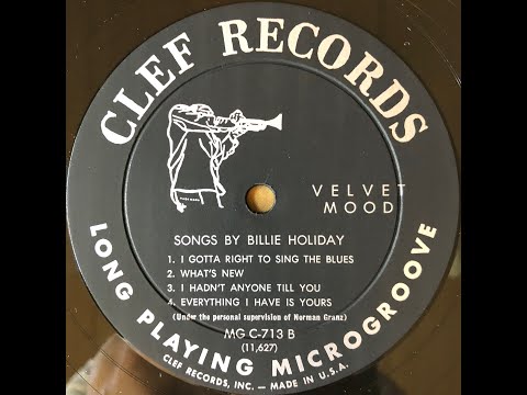 Billie Holiday / Velvet Mood / side B