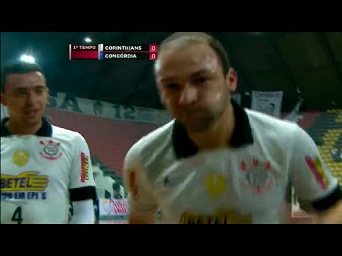 Gols, Corinthians 2 x 1 Concórdia - Liga Futsal 21/07/2014