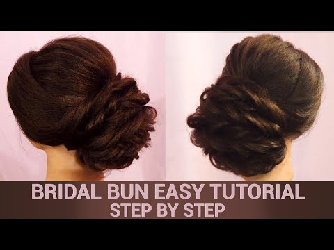 Easy Bridal Bun Tutorial | Step By Step Hair Updo | Indian Brides |Khoobsurat