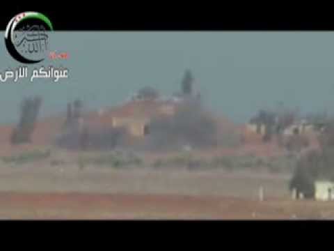 استهداف قوات النظام في الكتيبة المهجورة في ريف درعا بقذائف الهاون من قبل كتيبة الإسلام ابن تيمية