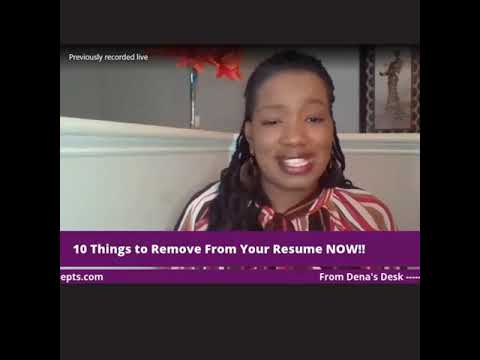 10 Things to Remove From Your Resume NOW