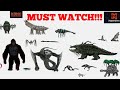 12 Creatures Of Skull Island Size Comparision Monsterverse MUST WATCH