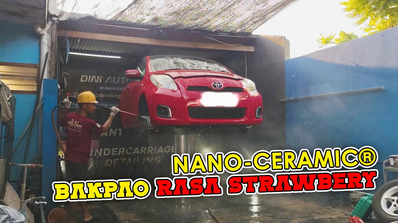 Salon Total & NANO CERAMIC Toyota Yaris Type J Bakpao dari Gresik, Merah Menyala abangkuh!