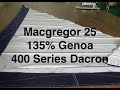 macgregor 25 135% genoa precision sails 400 series dacron