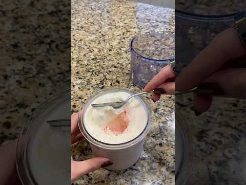 I will be making this again ❤️🤍🍦🎄 #ninjacreami #peppermint #pepperminticecream #homemadeicecream