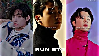 BTS - Run BTS ~💜🗯 Aesthetic Lyrics Edit ( ru