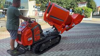 MOTOCARRIOLA CINGOLATA CORMIDI C1500 - BOTTE IMPASTATRICE AUTOCARICANTE LT 600 GIREVOLE 180 GRADI