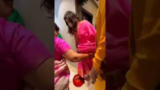 Karishma tanna grih parvesh!! karishma tanna after marriage video!! karishma tanna husband