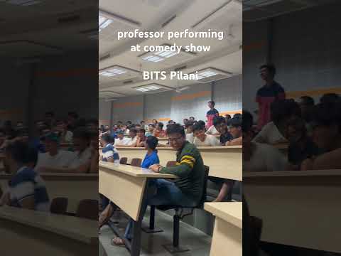BITS Pilani professor performing at comedy show #bits #bitspilani #comedy #professor #bitsat2025