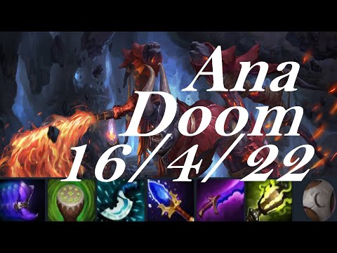 Ana mid Doom vs Ember Spirit - 17K vs 7K net worth XD - dota2