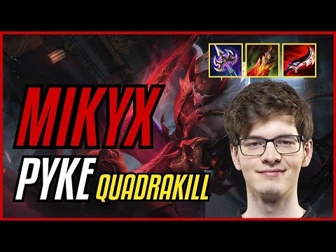 MIKYX - PYKE vs BARD SUPPORT - EUW MASTER - PATCH 11.11 QUADRAKILL
