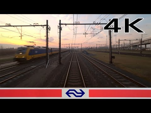 CABVIEW HOLLAND Schiphol - Dordrecht VIRM 2018 sunrise