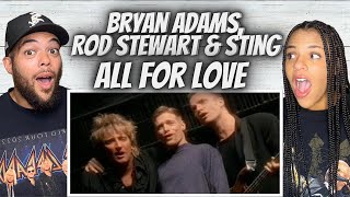 WHAT A PAIRING!| FIRST TIME HEARING Bryan Adams, Rod Stewart, &amp; Sting   - All for Love REACTION