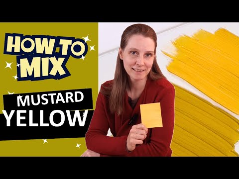 How to Mix Mustard Yellow | Easy Color Mixing with Anna Budin
