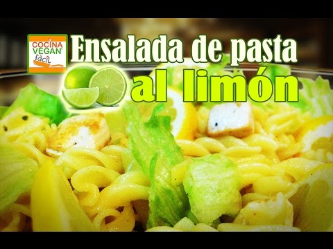 Ensalada de pasta al limón - Cocina Vegan Fácil