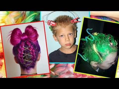 30 Ideas for Crazy Hair Day at School for Girls and...