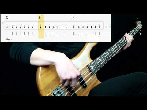 The B-52's - Love Shack (Bass Only) (Play Along Tabs In Video)