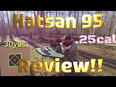 Hatsan 95 .25cal air rifle review!! #hatsan #hatsan95