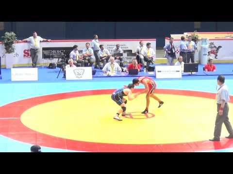 Jr World FS - McKenna (USA) tech. fall Bregadze (GEO), 60 kg quarter