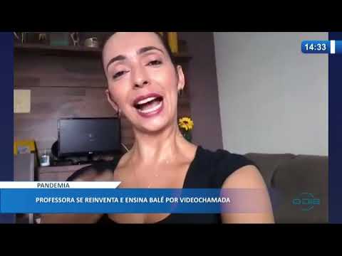 Professora se reiventa e ensina baleÌ por videochamada (29 05 20)