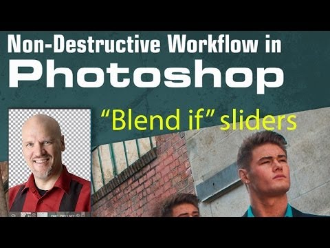 How to use the blend if sliders for advanced blending of Layers in Photoshop Tutorial