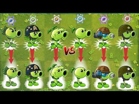 Pvz 2 Gameplay - All Peashooters & Power Up Combo & Mint Combo Vs Team Modern Day Zombie