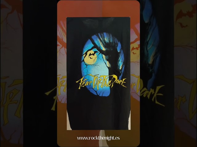 Vídeo relacionado con Camiseta Iron Maiden Fear of The Dark. Camiseta Oficial Rock Negra. Banda de Metal Pesado. Algodón. Unisex. Adulto Niño. (XL)