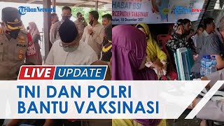 TNI-Polri di Aceh Dampingi Tim Vaksinasi Door to Door di Desa Binaan, Warga Langsung Mau Divaksin