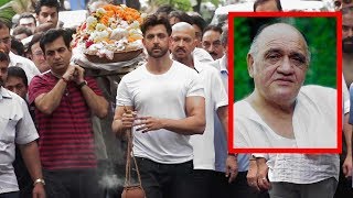 Hrithik & Rakesh Roshan EM0TI0NAL For Lost Their Beloved Grandfather Om Prakash | Prem Chopra video