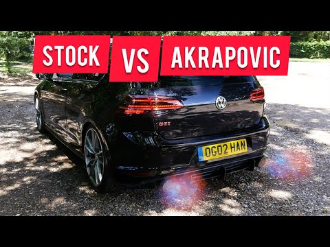 Volkswagen Golf 7 GTI Stock VS Akrapovic Exhaust Sounds