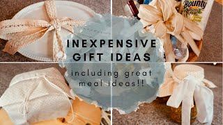 INEXPENSIVE GIFT IDEAS|including great meal ideas!