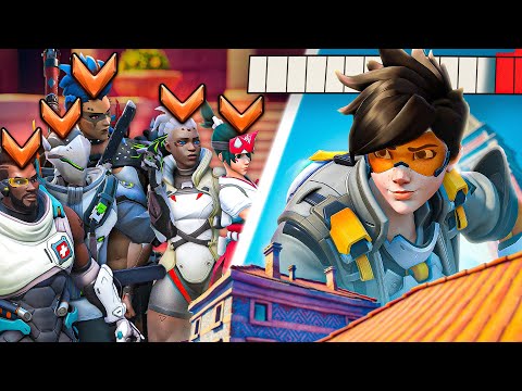 1 BUFFED Top 500 TRACER vs 5 BRONZE PLAYERS - Who wins?!