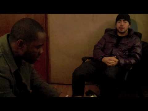 Jelluzz in studio making P's Up with G-Frsh and Bigz