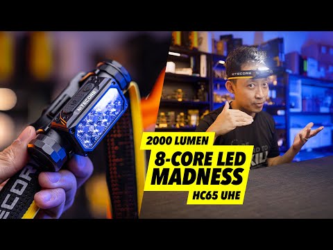 8 LEDs In One Headlamp! But Does It Work? - Nitecore HC65 UHE (2000 lumens)