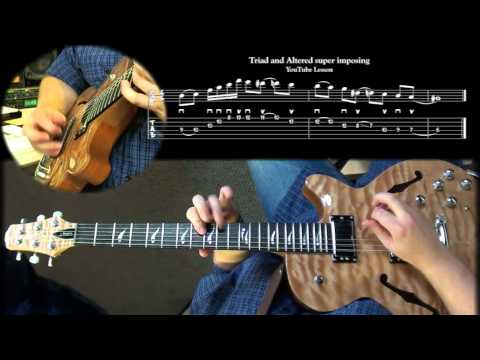 ADVANCED JAZZ GUITAR LESSON: Superimposing Triads and Altered Scale