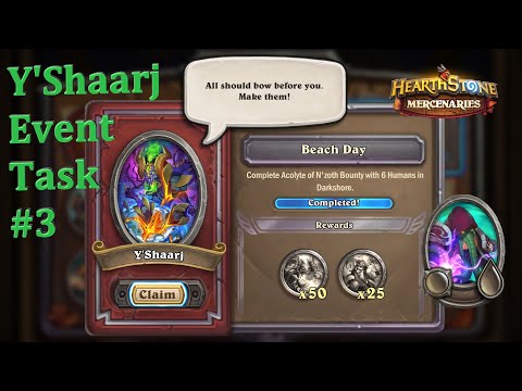 Y'Shaarj Event Task #3 : Beach Day : Hearthstone Mercenaries