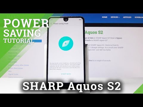 How to Enable Power Saving Mode in SHARP Aquos S2 - Battery Saver