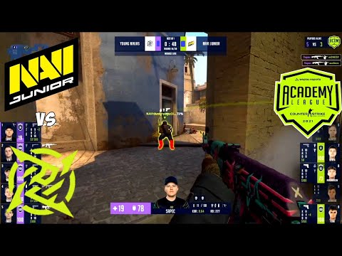 NAVI JUNIOR vs YOUNG NINJAS. WePlay Academy League Season 1. HIGHLIGHTS CSGO