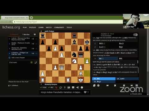 Karpov - Polgar, Las Palmas 1994 (Lichess.org)