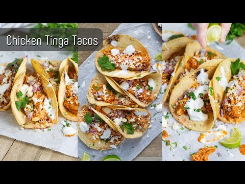 EASY Chicken Tinga Tacos Recipe | 20 Minute Meal