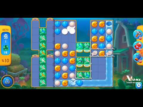 Fishdom. 8670 level no boosters and diamonds. 11 moves