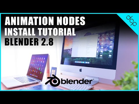 blender 2.8 Animation nodes Plugin Install Tutorial