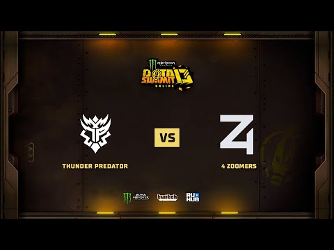 Thunder Predator vs 4 Zoomers, Monster Energy DOTA Summit 13: NA, bo2, game 2 [Mila & Adekvat]