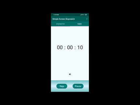Simple Screen Stopwatch