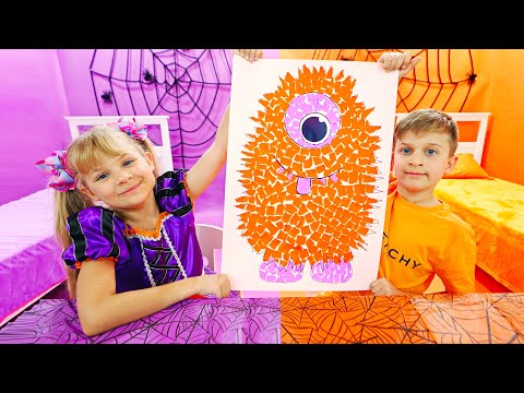 Tantangan Diana dan Roma Ungu VS Jingga