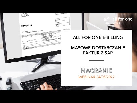 All for One E-Billing – masowe dostarczanie faktur z SAP