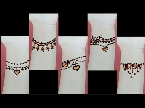 very simple new bracelet mehndi design/ easy mehndi design/ beautiful mehndi design